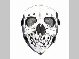 maska smrtka vhodná pre motorkárov,  imitácia kože